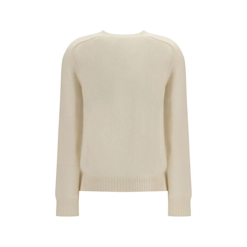 Burberry Cream Cashmere Cashmere Sweater Burberry
