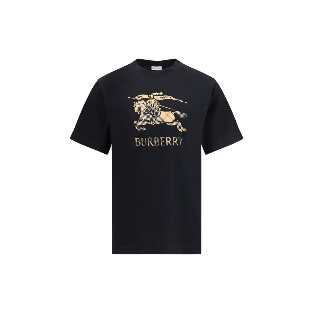 Burberry Black Cotton T-Shirt Burberry