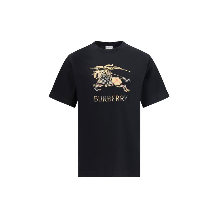 Burberry Black Cotton T-Shirt Burberry