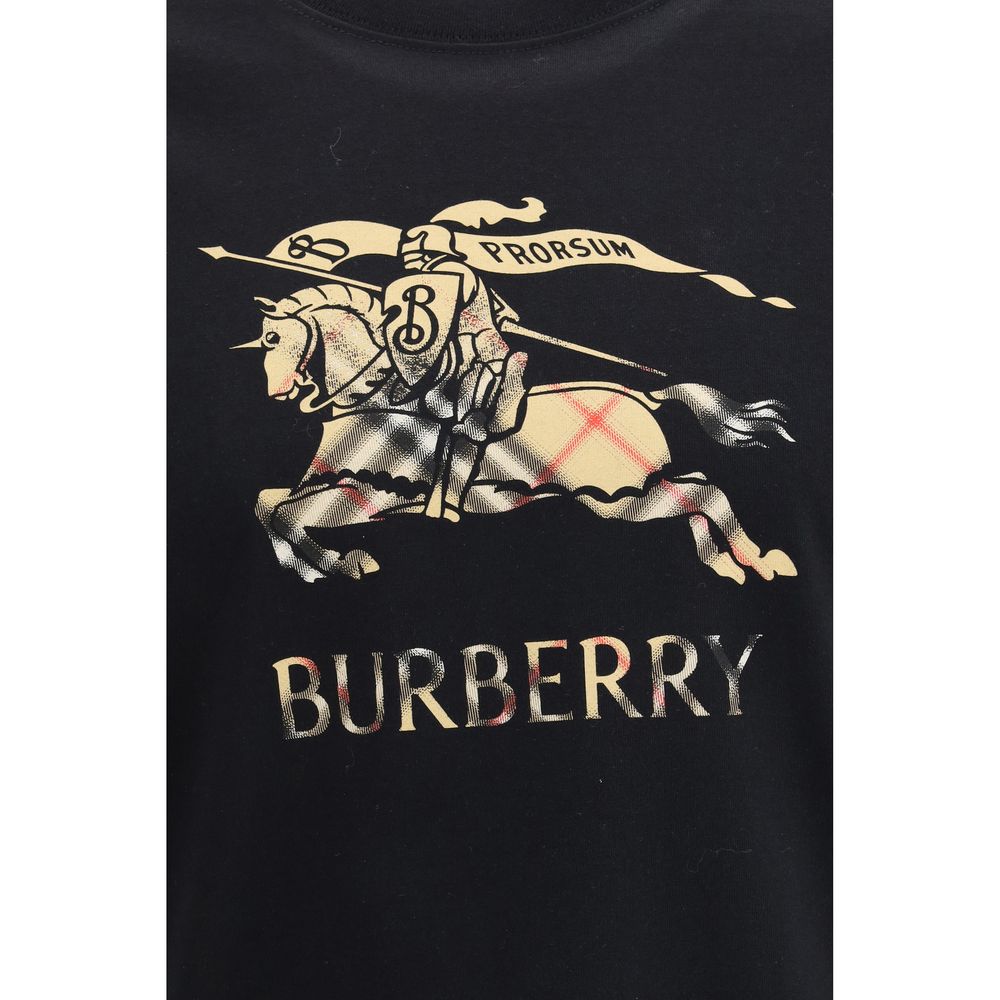Burberry Black Cotton T-Shirt Burberry