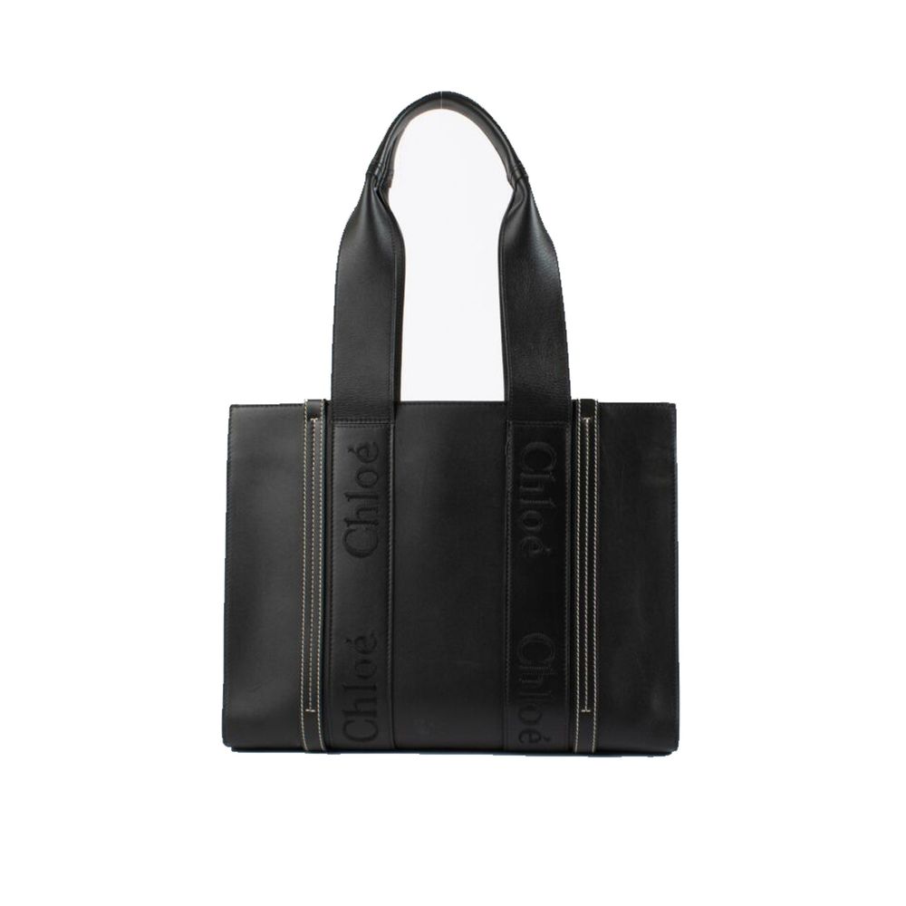 Chloé Black Leather Tote Bag Chloé