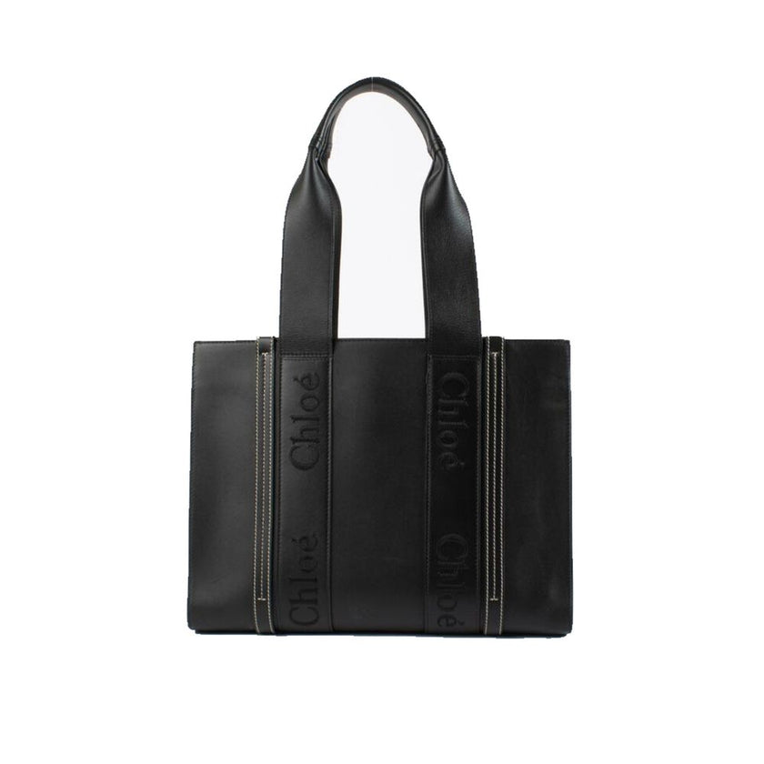 Chloé Black Leather Tote Bag Chloé