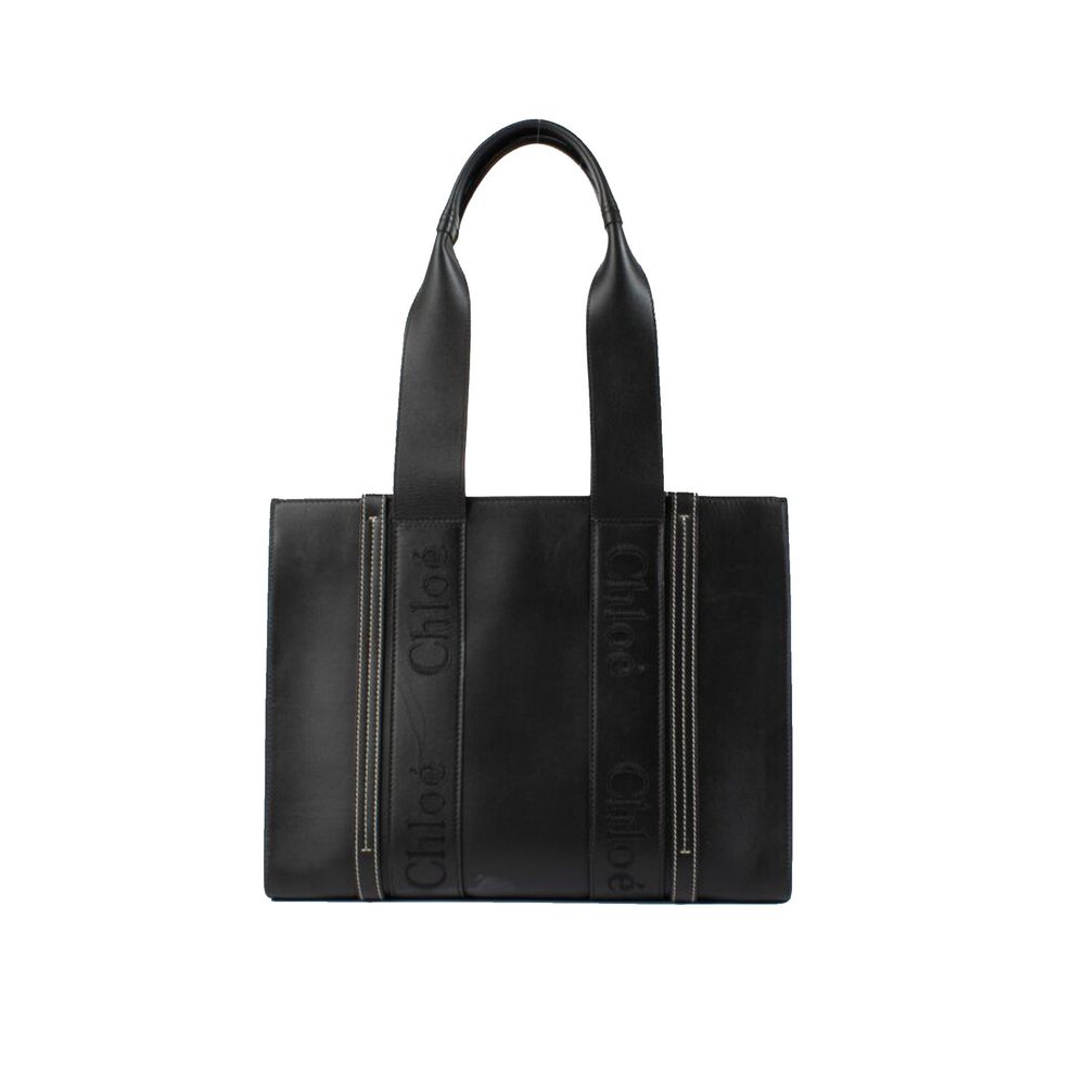 Chloé Black Leather Tote Bag Chloé