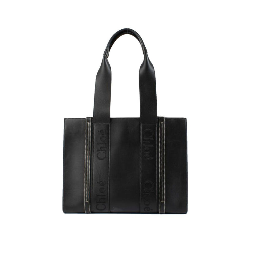 Chloé Black Leather Tote Bag Chloé