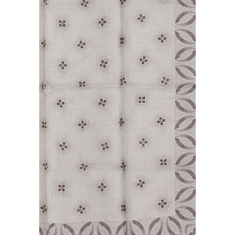 Brunello Cucinelli Beige Silk Pocket Square Brunello Cucinelli
