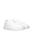 Burberry White Leather Low Top Sneakers Burberry