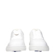 Burberry White Leather Low Top Sneakers Burberry