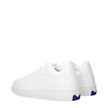 Burberry White Leather Low Top Sneakers Burberry