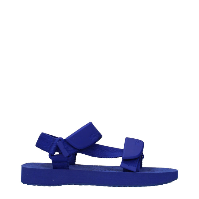 Burberry Blue Fabric Sandals Burberry