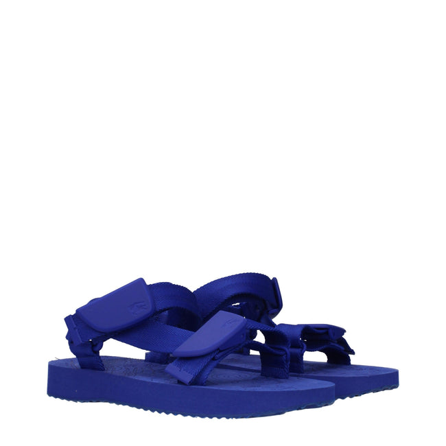 Burberry Blue Fabric Sandals Burberry