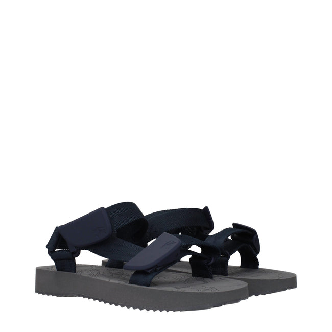 Burberry Blue Fabric Sandals Burberry