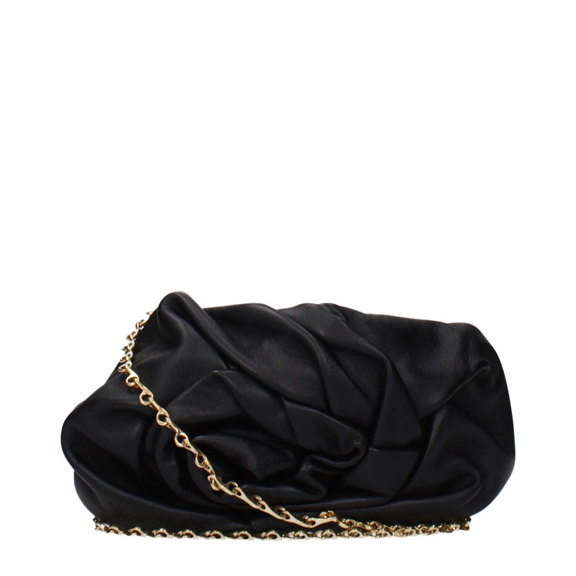 Burberry Black Leather Clutch Bag Burberry