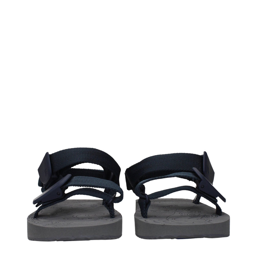 Burberry Blue Fabric Sandals Burberry