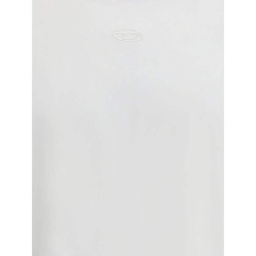 Diesel White Cotton T-Shirt Diesel
