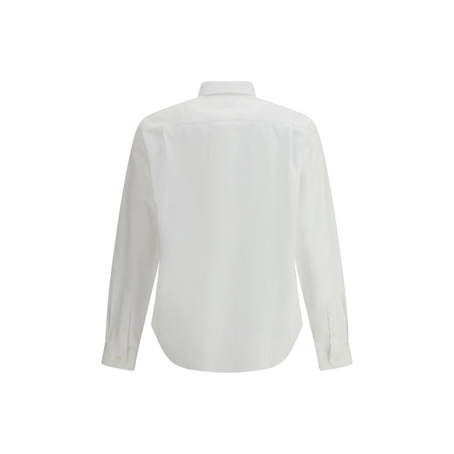 Prada White Fleece Wool Dress Shirt Prada
