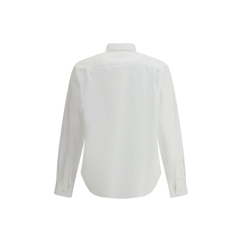 Prada White Fleece Wool Dress Shirt Prada