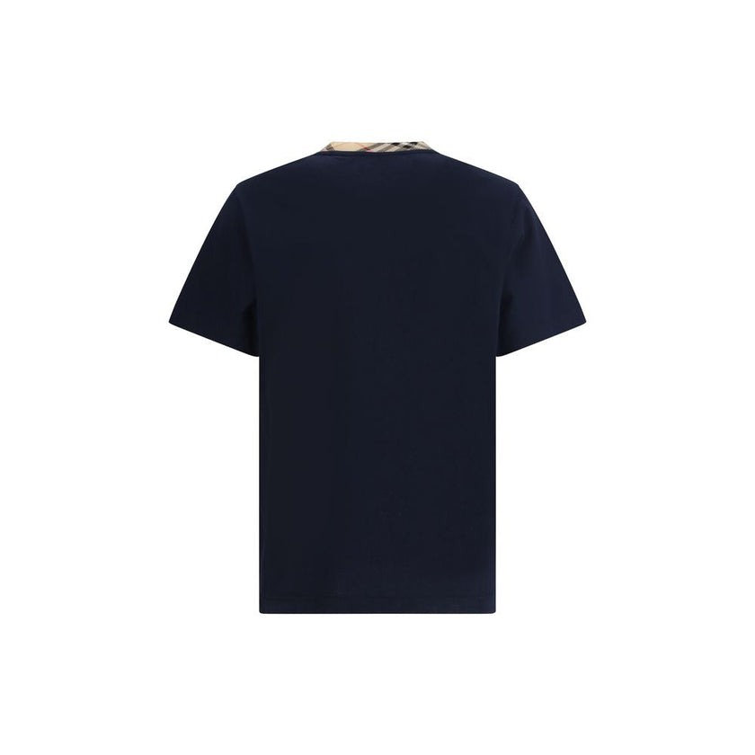 Burberry Blue Cotton T-Shirt Burberry