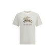 Burberry White Cotton T-Shirt Burberry