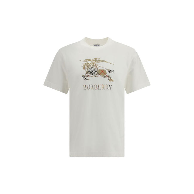 Burberry White Cotton T-Shirt Burberry