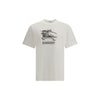 Burberry Cream Cotton T-Shirt Burberry
