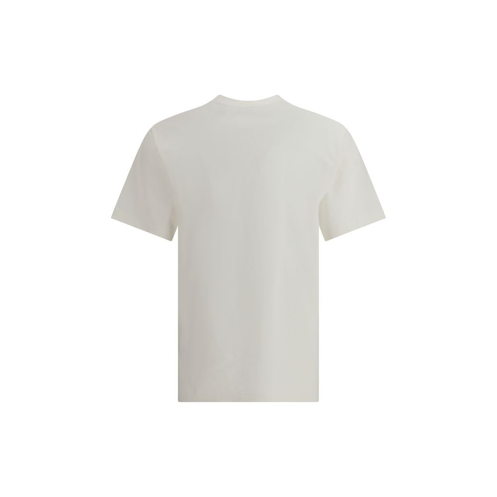 Burberry Cream Cotton T-Shirt Burberry