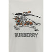 Burberry Cream Cotton T-Shirt Burberry