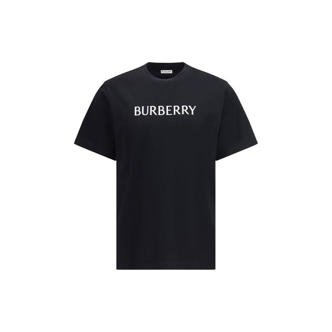 Burberry Black Cotton T-Shirt Burberry