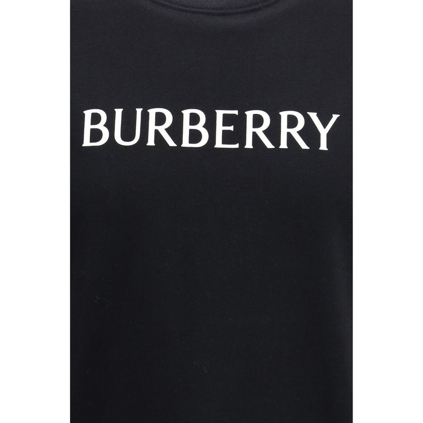 Burberry Black Cotton T-Shirt Burberry