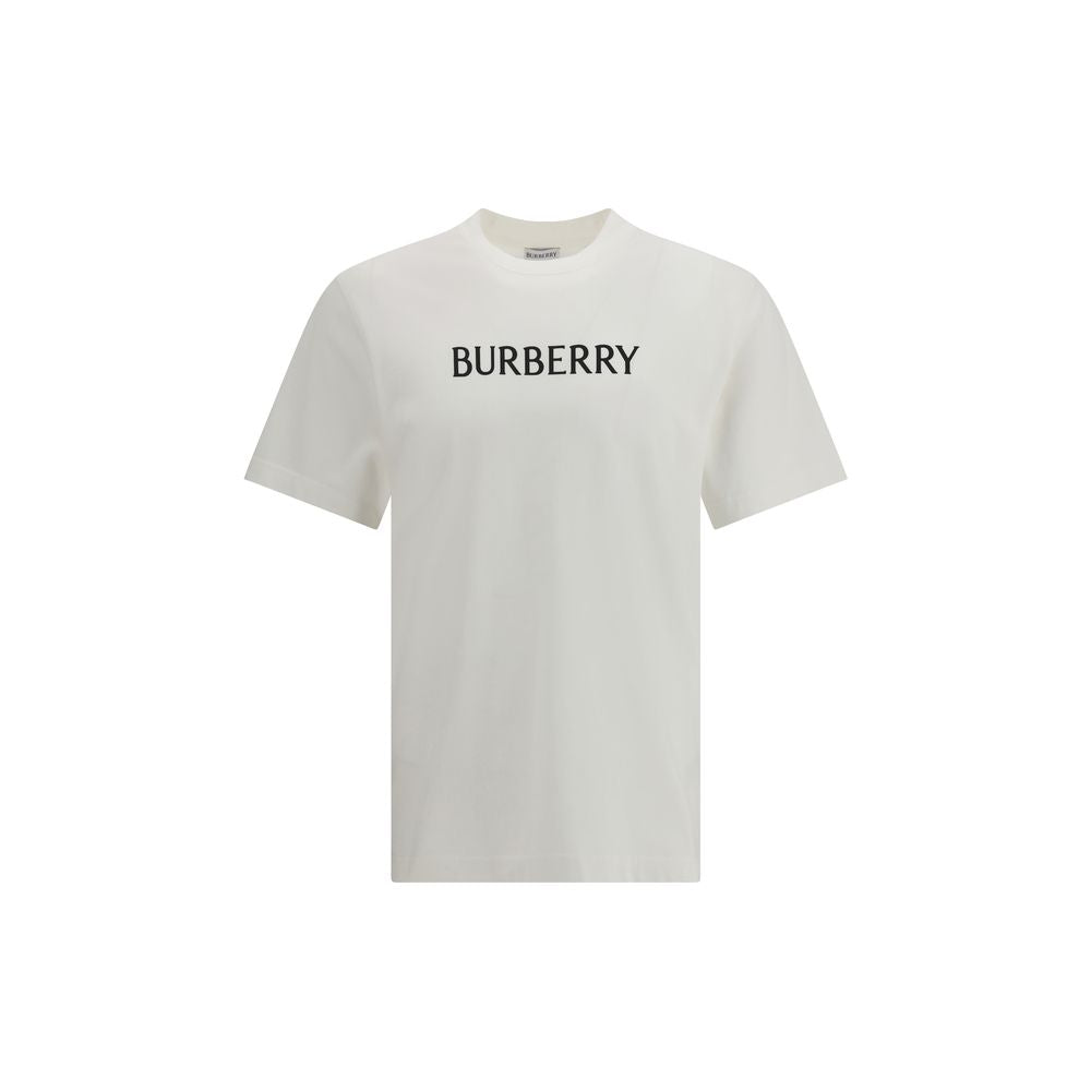 Burberry White Cotton T-Shirt Burberry