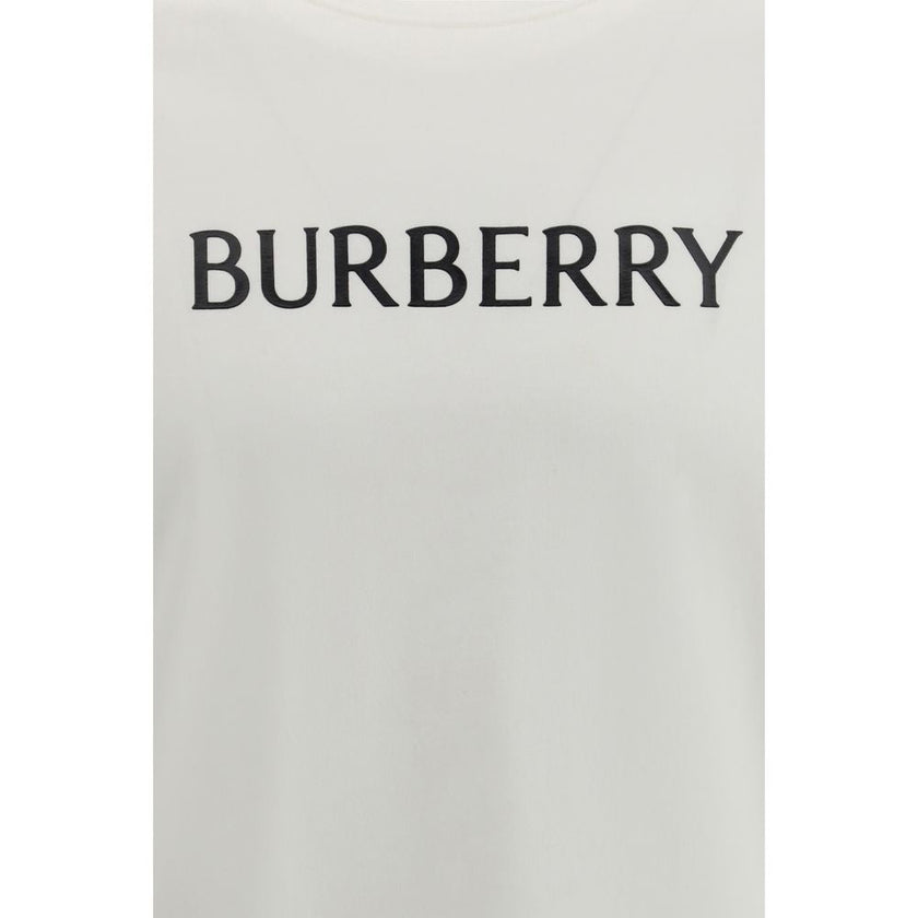 Burberry White Cotton T-Shirt Burberry