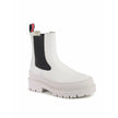 Tommy Hilfiger White Leather Ankle Boots Tommy Hilfiger