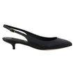 Dolce & Gabbana Black Leather High Heel Pumps Dolce & Gabbana