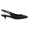 Dolce & Gabbana Black Leather High Heel Pumps Dolce & Gabbana
