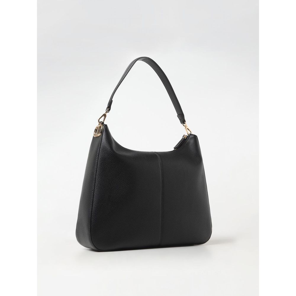 Twinset Black Leather Shoulder Bag Twinset