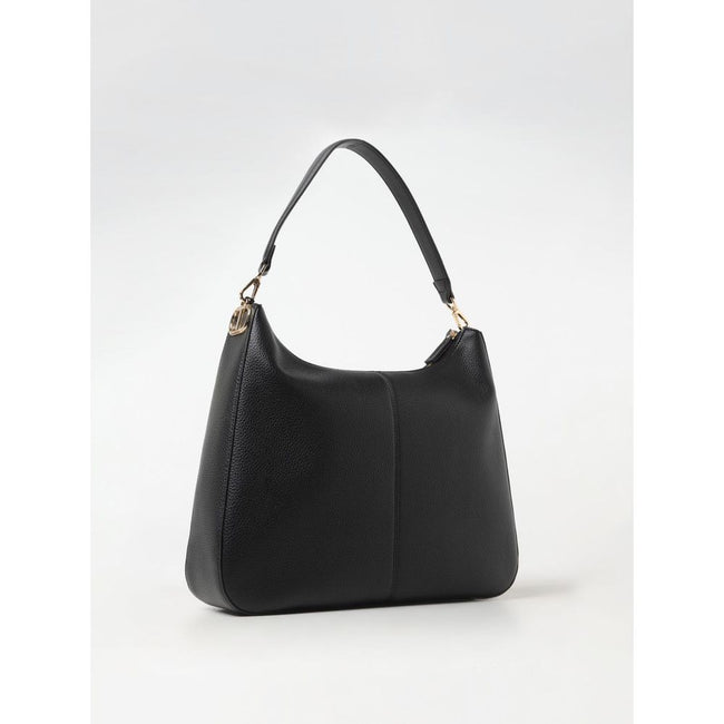 Twinset Black Leather Shoulder Bag Twinset