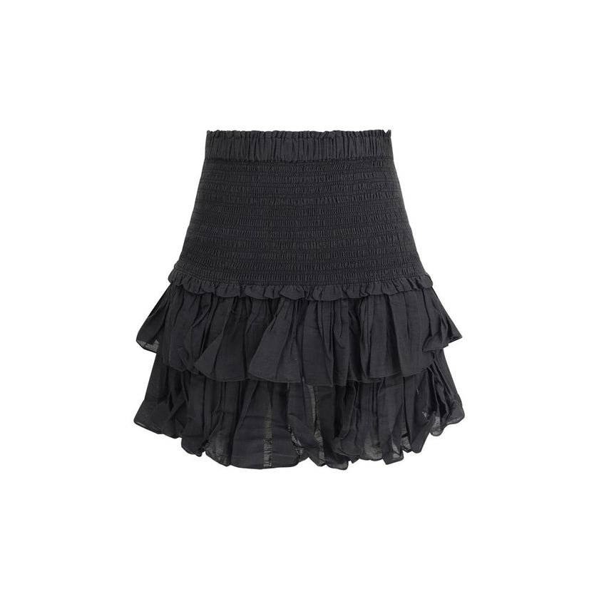 Marant Etoile Black Cotton Mini Skirt