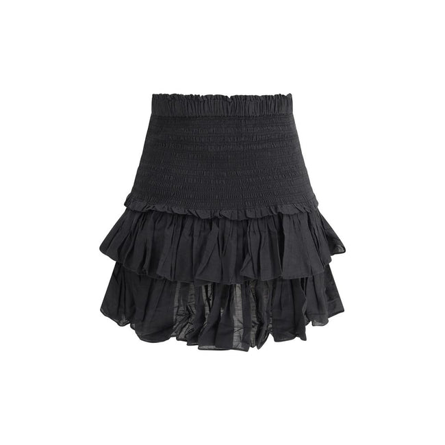 Marant Etoile Black Cotton Mini Skirt
