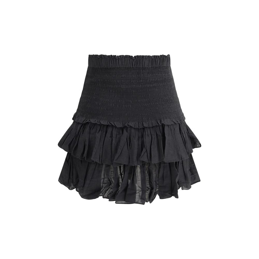 Marant Etoile Black Cotton Mini Skirt