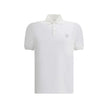 Brunello Cucinelli White Cotton Polo Shirt