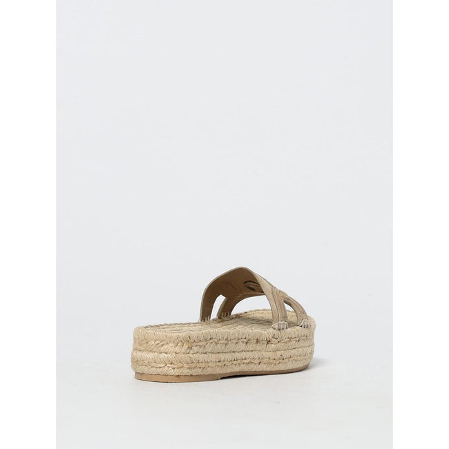 Versace Beige Jute Espadrilles Versace