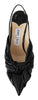 Jimmy Choo Elegant Black Leather Pointed Toe Pumps Jimmy Choo