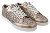 Jimmy Choo Ballet Pink Glitter Leather Sneakers Jimmy Choo