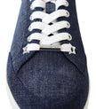 Jimmy Choo Chic Slip-On Blue Denim Suede Sneakers Jimmy Choo