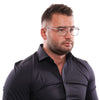 Yohji Yamamoto Gray Men Glasses Frame Yohji Yamamoto