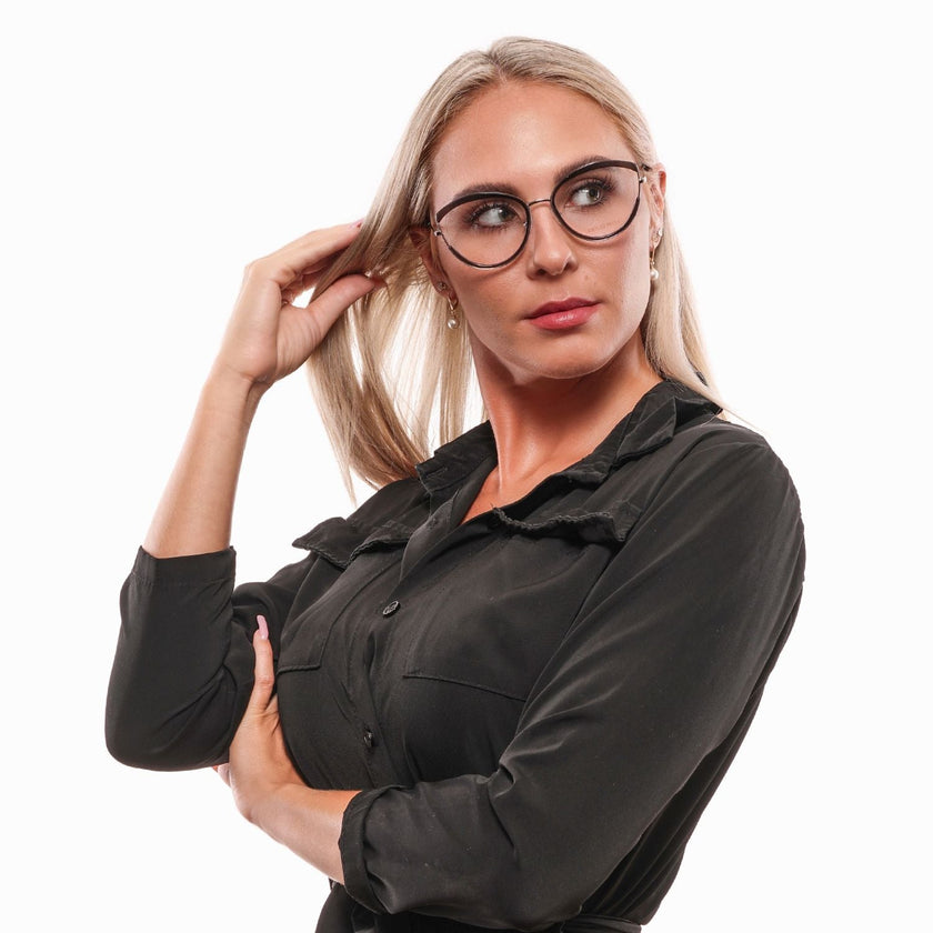 Emilio Pucci Black Metal & Plastic Glasses (Frames) Emilio Pucci