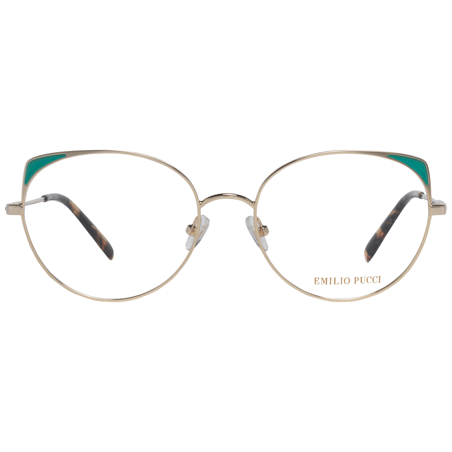 Emilio Pucci Gold Metal Glasses (Frames) Emilio Pucci