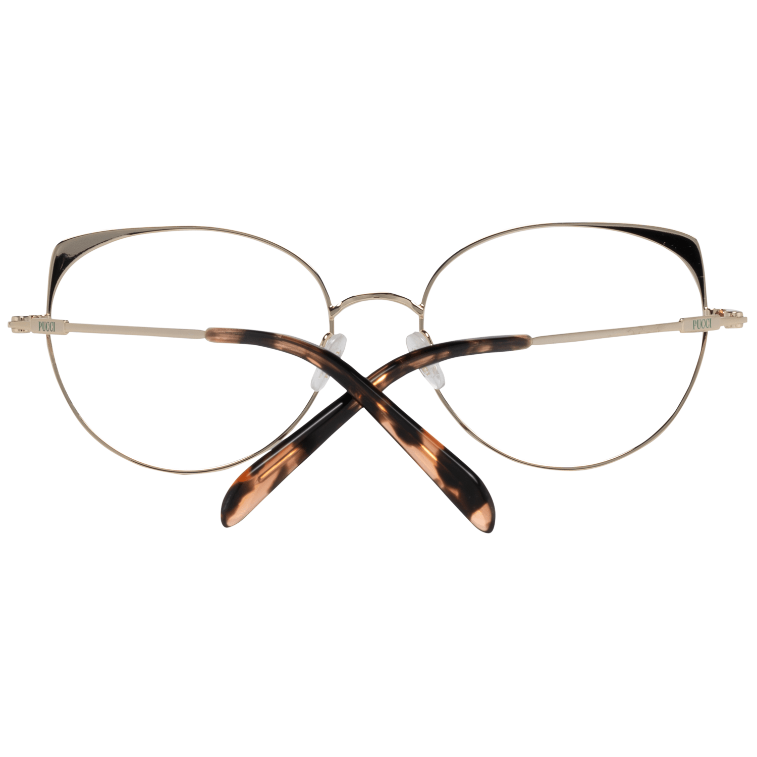 Emilio Pucci Gold Metal Glasses (Frames) Emilio Pucci