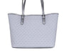 Michael Kors Jet Set Girls Print Medium Signature PVC Carryall Shoulder Tote Handbag (Bright White Multi) Michael Kors