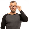 Lozza Black Men Glasses Frame Lozza