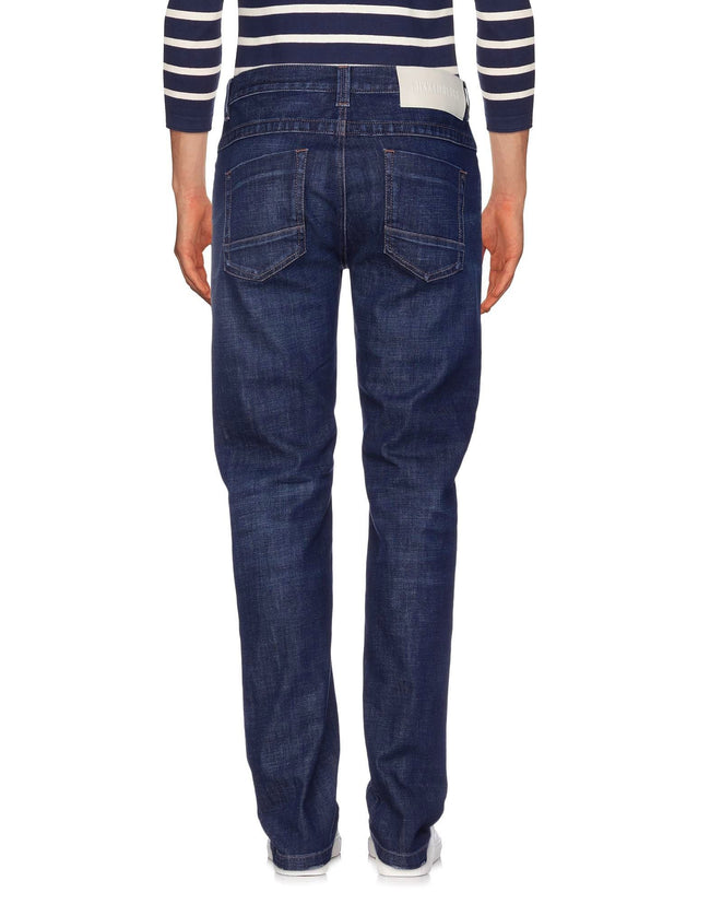 Bikkembergs Dark Blue Cotton Men Jeans Bikkembergs